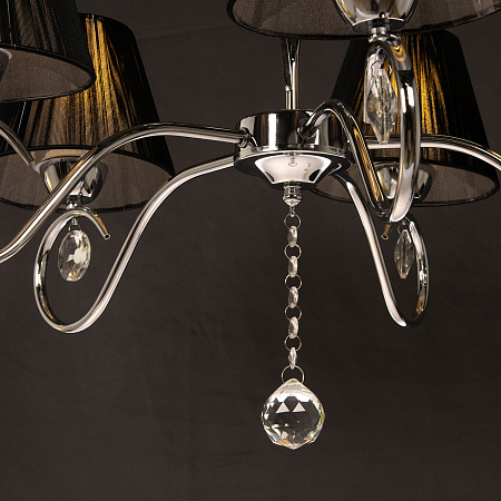 Люстра N2085/5 CH 5*40Вт Е27 ( h=530; d=670)  VERNER LIGHTING *1