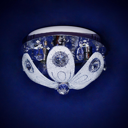 Люстра Y0838/3+3 CH Е14 3*40Вт +3*3Вт ( h=200; d=300)  VERNER LIGHTING *1