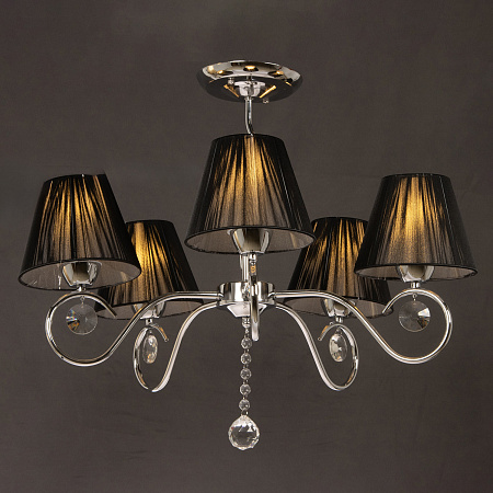 Люстра N2085/5 CH 5*40Вт Е27 ( h=530; d=670)  VERNER LIGHTING *1