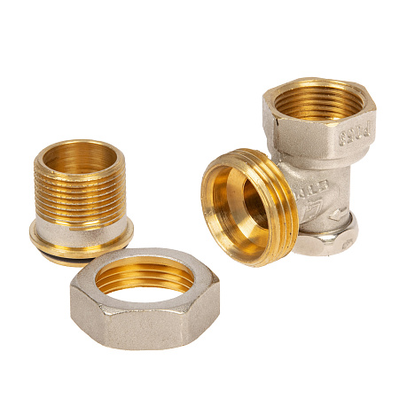 Клапан радиаторный запорный угловой 3/4"(Ø20) М/П CTM CARAVL34 *1/16