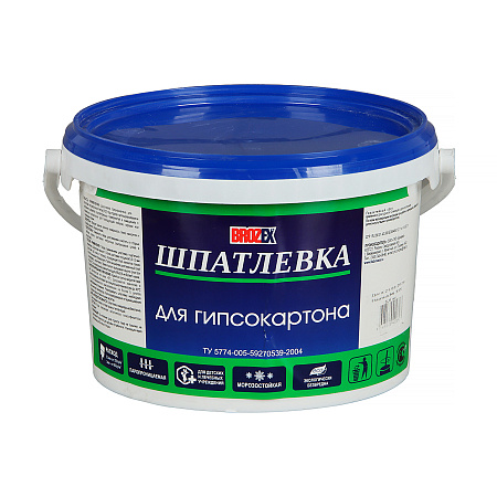 Шпатлевка акриловая по гипсокартону 5 кг BROZEX  *4/144