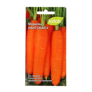 Семена Морковь Нантская 4 1,5гр LISTOK *10/500
