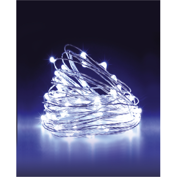 Гирлянда Нить 2 м 20LED белый медь нить IP44 CR2032х2 (в компл) 146  *1/50