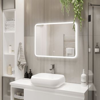 Зеркало /Agata/ "Бруно" 800*600 LED-подсветка, сенсорный выключатель *1