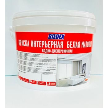 Краска акриловая для стен и потолков 14 кг BILDEX интерьерная матовая  *1/48
