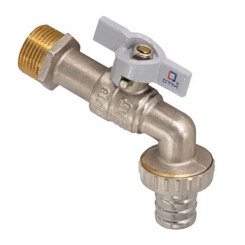 Кран водоразборный бабочка 3/4"(Ø20)  СТМ (СТАНДАРТ) CWBB0034 (аналог КЧ922)*1/7/56