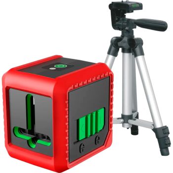 Нивелир лазерный диапазон 20м точность±0,5мм луч зеленый 2шт батареяААА+штативSmart2DGreenCONDTROL*1