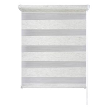 Штора рулонная День и ночь меланж белый 120*160 Легранд *1/6