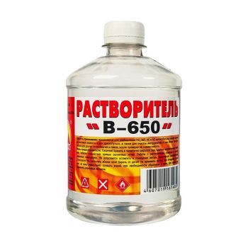 Растворитель 650  0,5 л/0,43 кг пластик Вершина *20/1200
