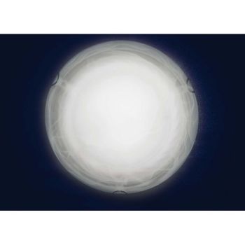 Светильник настенно-потолочный  стекло FX5019/12'' белый  LED   (h=90, диам 300 ) 8кв.м.