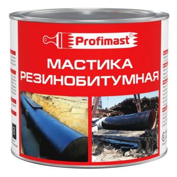 Мастика резинобитумная  2 л/ 1,8 кг PROFIMAST *1/6/240