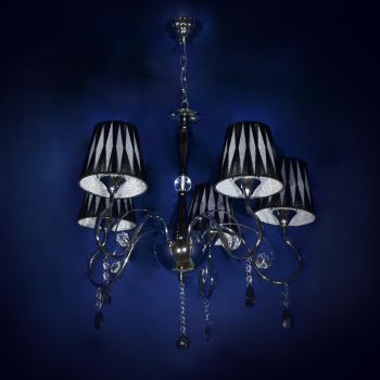 Люстра N1079/5 CH Е27 5*40Вт (h=780; d=640)  VERNER LIGHTING *1