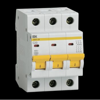 Авт.выкл. IEK ВА47-29 20А/3П 4,5кА х-ка С MVA20-3-020-C *4/48