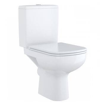 Унитаз-компакт COLOUR CLEAN ON 011 3/5 кр.дюр. slim lift,easy-off,  белый Cersanit *1/9
