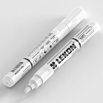 Маркер строительный меловой по стеклу белый арт.014594 LEKON MEL*8/96/768