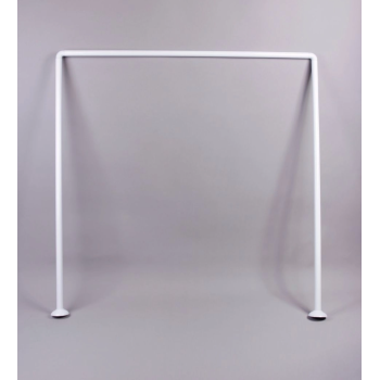 Карниз для ванной комнаты угловой белый 0,9*0,9*0,9м, жесткая фиксация, без колец, Санакс 10029*1/20