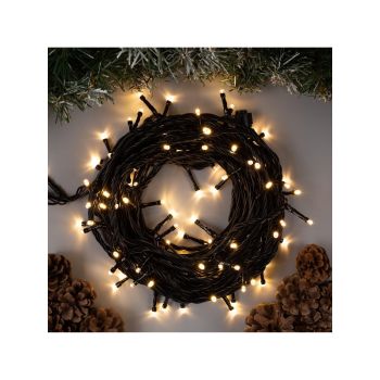 Гирлянда Нить 10м 100LED теплый белый черная нить уличная 220V IP44 3584087  *1/30