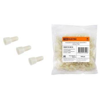 Зажим изолирующий концевой 1,5-4,0мм2 КИЗ-2 (100шт)  TDM SQ0519-0016 *1/15