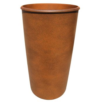 Кашпо пластм.  "Le cone" эфф. "камня" 41л(вст.18л),d верх.350мм,h600м Оранж.1200-16 "Tek.A.Tek"*1