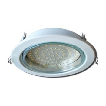 Светильник встраиваемый GX70 H5 Ecola без рефлектора белый 53*151 FW70H5ECB *10/40