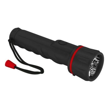 Фонарь ручной Рекорд резиновый 3 светодиода (2хR6)  ММ-0203  22694  *1/10/60