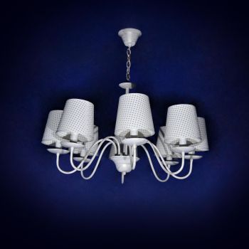 Люстра N1983/8 WG Е14 8*40Вт ( h=700; d=750)VERNER LIGHTING *1
