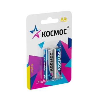 Элемент питания AA (LR06) Космос Alkaline (блистер 2шт)  *1/12/144