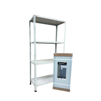 Стеллаж металл. "Steller" выс.1,75м, шир.0,97м, гл.0,4м, 4полки (мах нагр.на полку 100кг), Серый *1