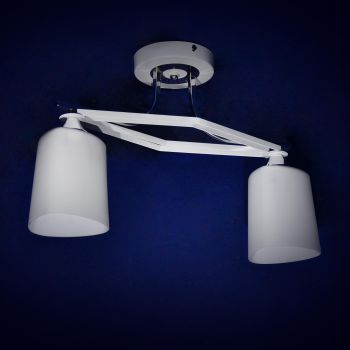 Люстра N2006/2 WT+CH Е27 2*40Вт (h=350; d=500) S=8м2 VERNER LIGHTING *1