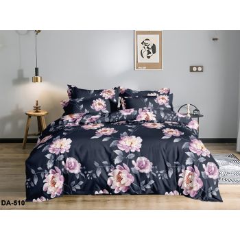 Постельное белье евро бамбук Орхидея DA-510, наволочки 70*70см - 2шт *1/4