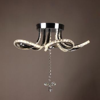 Люстра 8896/150W Chrome 600 мм 3 реж., пульт S=20м2  VERNER LIGHTING *1