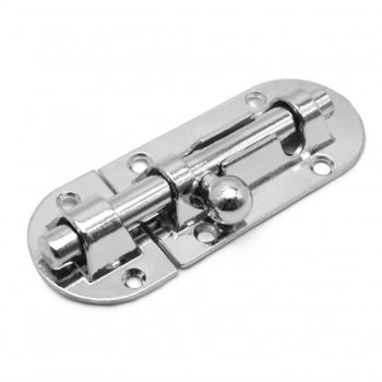 Шпингалет ХРОМ 75мм 2,5 Соллер *1/30