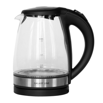Чайник эл. стекло 1,7л 2200Вт GALAXY LINE GL 0560 черный *1/6