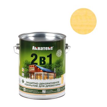 Защитно-декоративное покрытие для древесины алкидное сосна 2,7 л АКВАТЕКС *1/4/144