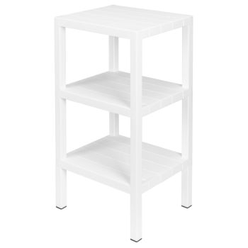 Этажерка пластм. "Nature" 3 полки 72,5х38,4х33,0см Белый 434286116 ("Бытпласт") *1/3