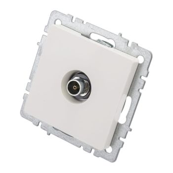 Механизм розетки "BRITE" TV оконечный 2DB белый IEK BR-A10-O-K01   *10/100
