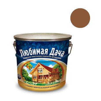 Защитно-декоративное покрытие для древесины алкидное орех 2,7 л Любимая Дача *1/4/144