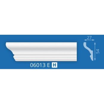 Плинтус потолочный  06013Е  2,0м 27*54  (подходит для натяжного потолка) ЛАГОМ *90