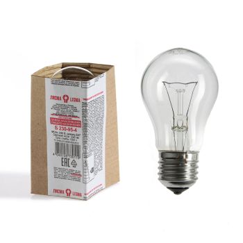 Лампа накаливания 95W Е27 груша 220-230V  *100
