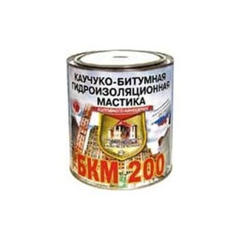 Мастика каучукобитумная гидроизоляционная  БКМ-200  20 кг Рогнеда *1/33