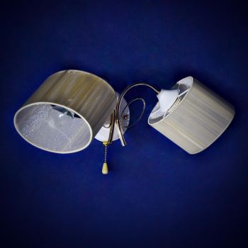 Бра N2003/2W FG+WT E27 2*40Вт (280*180*500)  VERNER LIGHTING *1 *