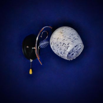 Бра N2178/1W CH+BK E27 2*40Вт (220*270*160)  VERNER LIGHTING *1