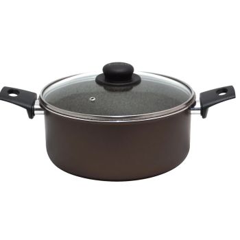 Кастрюля алюм.а/приг. Jarko "MERLETTO" 4,5л d24см Стек.кр. JMr-224-11 *1/4
