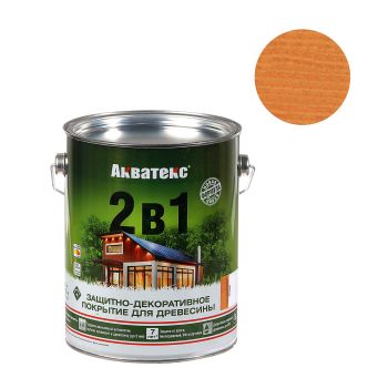 Защитно-декоративное покрытие для древесины алкидное груша 2,7 л АКВАТЕКС *1/4/144