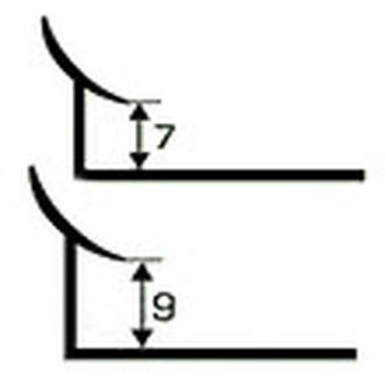 Профиль д/каф.плитки 9мм  внутренний 2,5м 0001белый ПВХ, РСП  *50