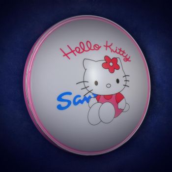 Светильник светодиодный акриловый 400мм 48W 8103/24W*2 04 PINK LED 3р(т.и хол.свет,смеш)S=10м2 VERNER LIGHTING *1/10