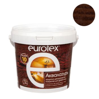 Защитно-декоративное покрытие для древесины акриловое палисандр 0,9 кг Eurotex *1/6/384