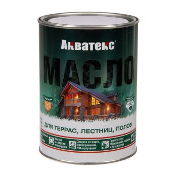 Масло для террас, лестниц, полов бесцветный 0,75 л Акватекс *1/6/576
