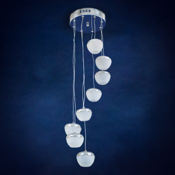 Люстра Е1716/8 CH  8*6W*LED  (q-200;h-900)  VERNER LIGHTING *1