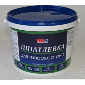 Шпатлевка акриловая по гипсокартону 1,5 кг BROZEX  *12/432